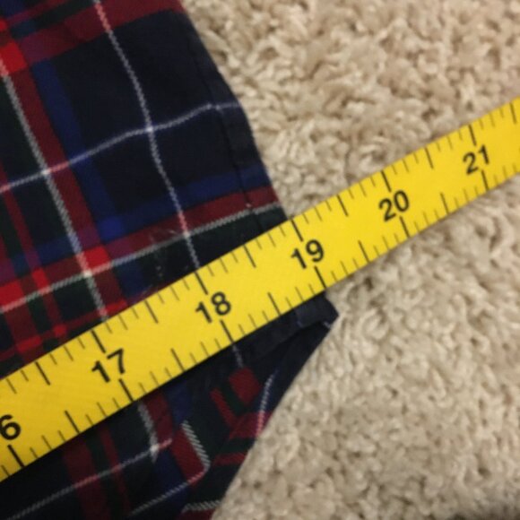 Ralph Lauren Crested Plaid 100% Cotton Flannel Button Down Shirt - Picture 12 of 15